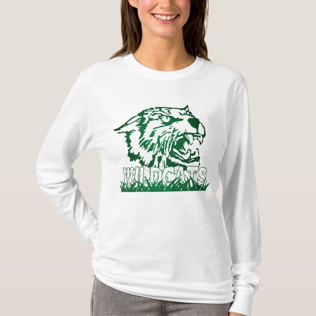 T-shirt Wayland Union Wildcats #4 (Devant)