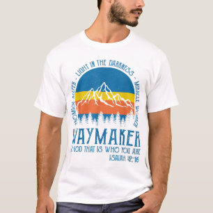 T-shirt Waymaker Miracle Travailleur Jésus Christ Christia