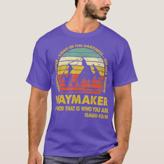 T-shirt Waymaker Miracle Worker Promesse Keeper Christian
