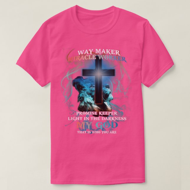 T-shirt Waymaker Miracle Worker Promesse Keeper Light Jesu (Design devant)