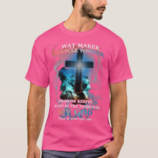 T-shirt Waymaker Miracle Worker Promesse Keeper Light Jesu