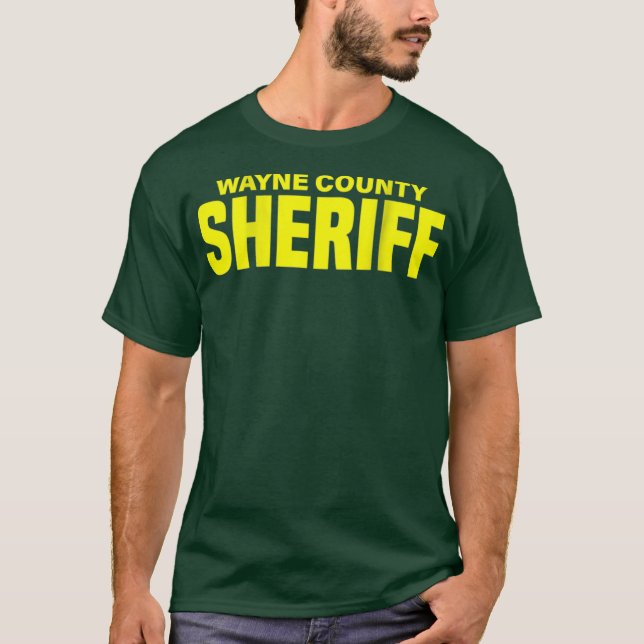 T-shirt Wayne County Michigan Sheriff Deputies Uniform (Devant)