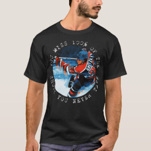 T-shirt Wayne Gretzky Vous manquez 100 des tirs que vous n