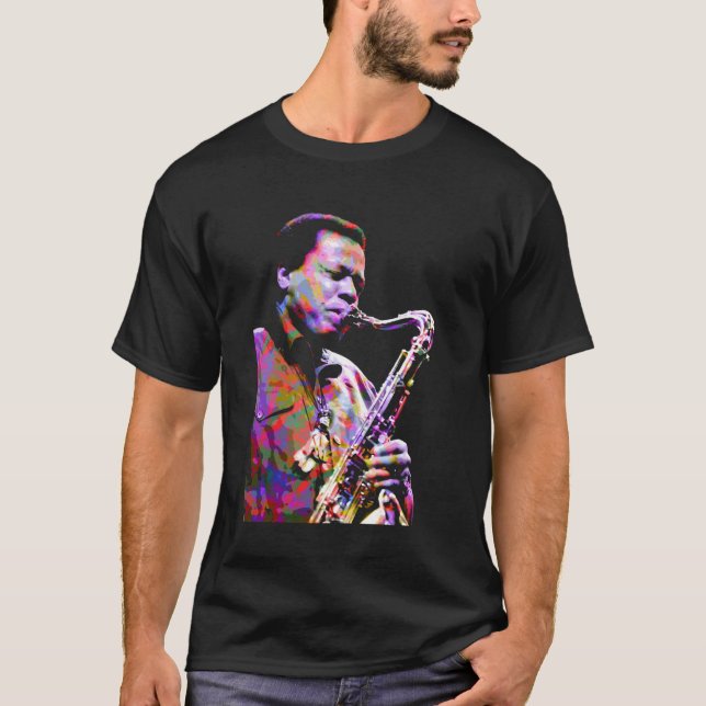 T-shirt Wayne Shorter. Saxophoniste et comptoir de jazz am (Devant)