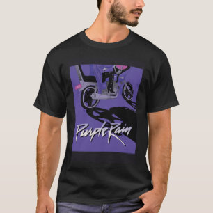 T-shirt WB100 Purple Rain Prince Motocyclette Pochette d'a