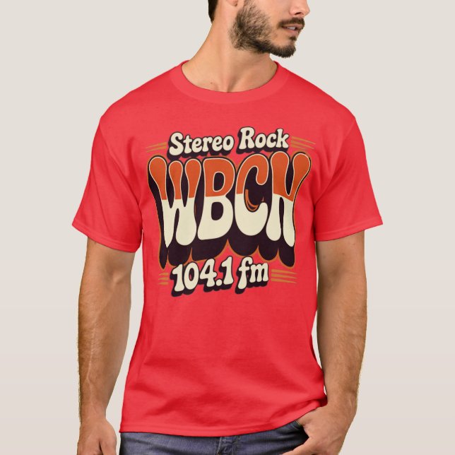 T-shirt WBCN 104,1 FM vintage (Devant)