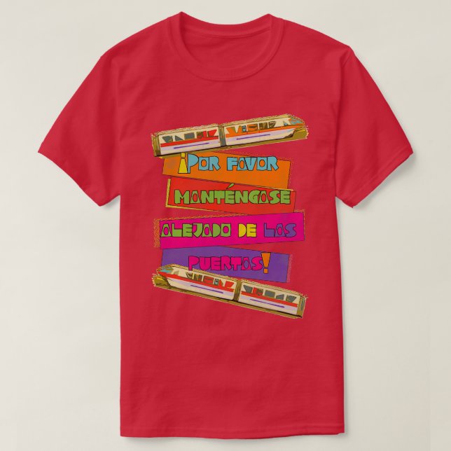 T-shirt WDW espagnol Monorail (Design devant)