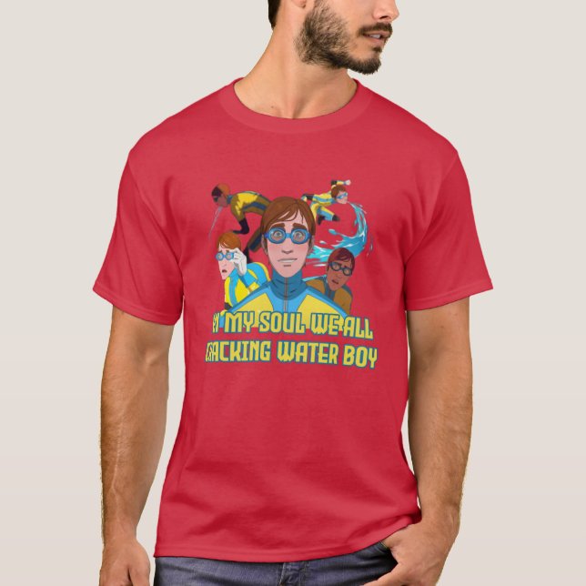 T-shirt We all loving Waterboy Dispatch Game retro (Devant)