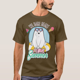 T-shirt We Bare Bears Ice Bear Loves Summer
