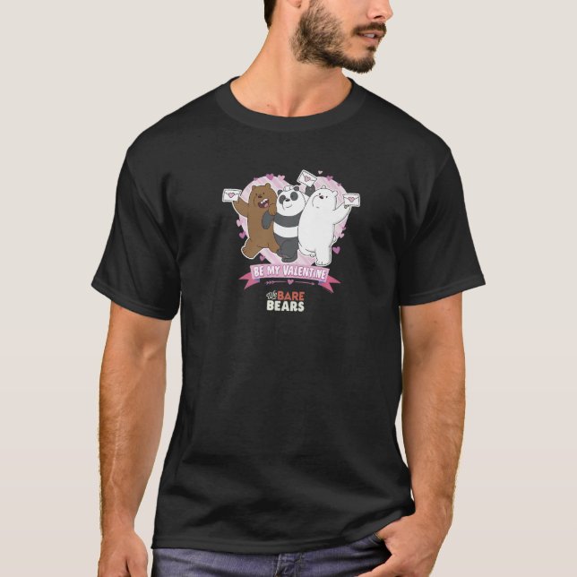 T-shirt We Bare Bears Valentine's Day Standing Group Shot  (Devant)