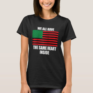 T-shirt We Have The Same Heart Inside History Kids Black G
