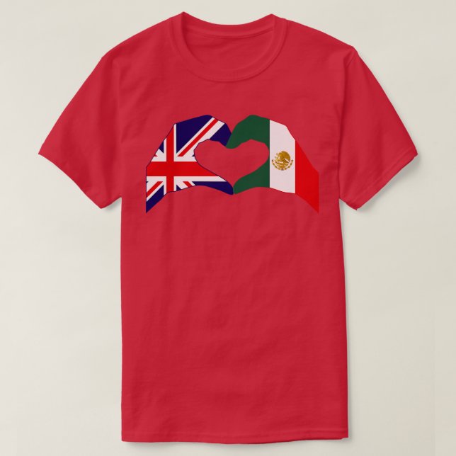 T-shirt We Heart UK Mexique Patriot Flag Series (Design devant)