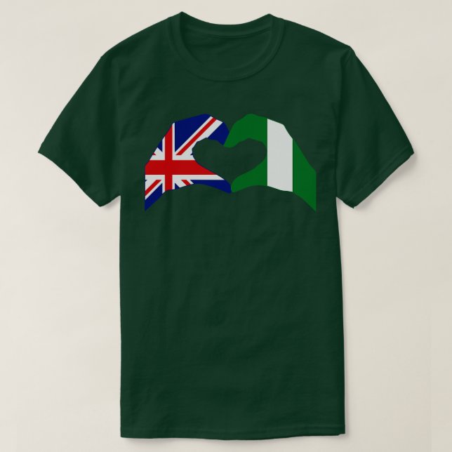 T-shirt We Heart UK Nigeria Patriot Flag Series (Design devant)
