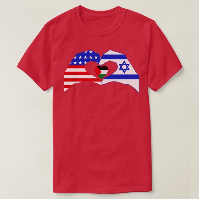 T-shirt We Heart USAPalestine Patriot Series (Design devant)