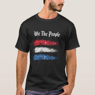 T-shirt *~* We People Abstrait American Flag