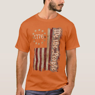 T-shirt We The People 1776 Shirt American Flag 4 juillet