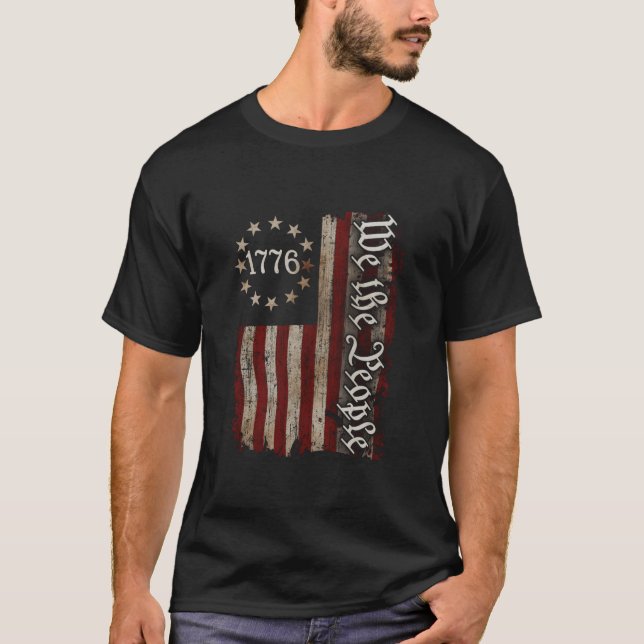 T-shirt We The People American History 1776 Independence D (Devant)