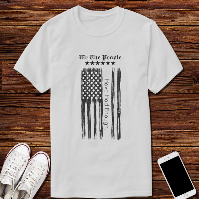T-shirt We The People Distressed Flag Vertical (Créateur téléchargé)