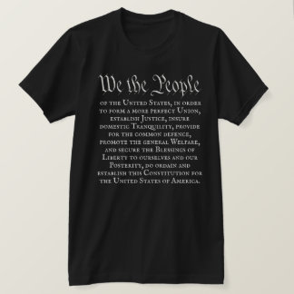 T-shirt We the People Full Constitution Preamble