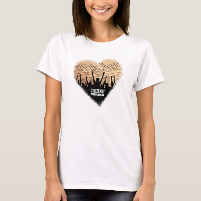 T-shirt We The People Heart T (Devant)