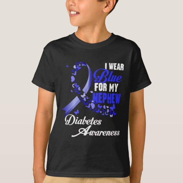 T-shirt Wear Blue For My Nephew T1d Diabetes Awareness Blu (Devant)