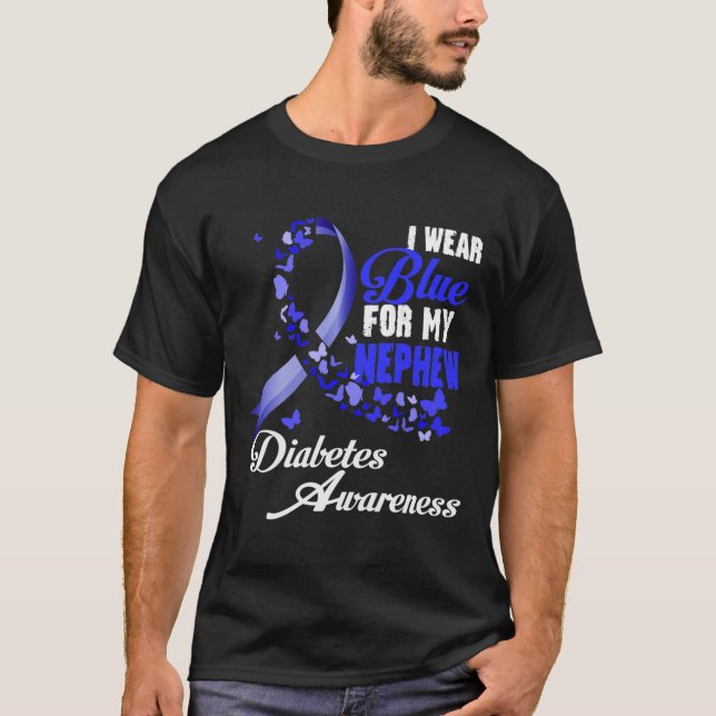 T-shirt Wear Blue For My Nephew T1d Diabetes Awareness Blu (Devant)