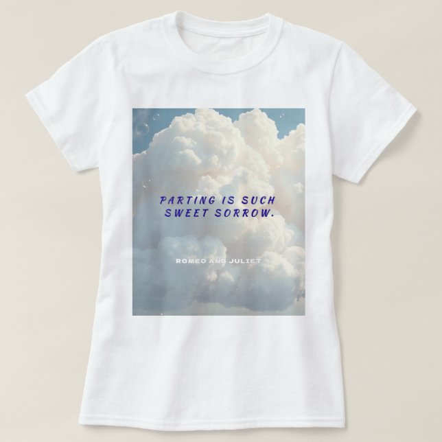 T-shirt Wear the Wit of Shakespeare – Cloud Illustration (Design devant)