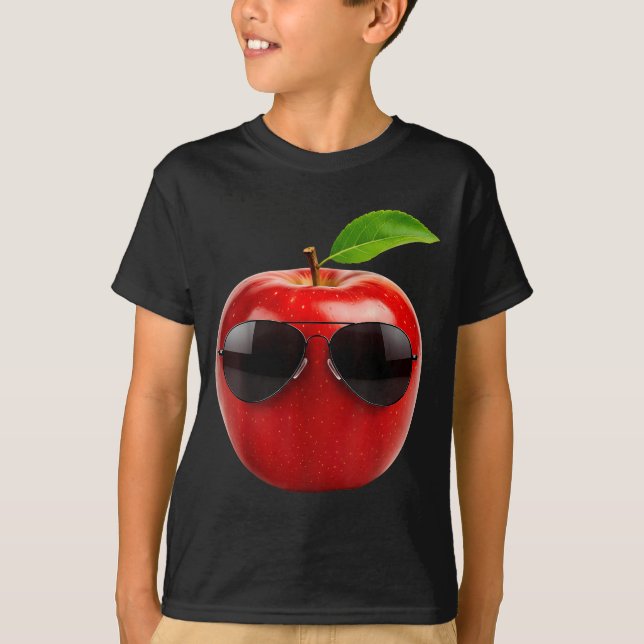 T-shirt Wearing Sungles Funny Fruit Lover Costume  (Devant)