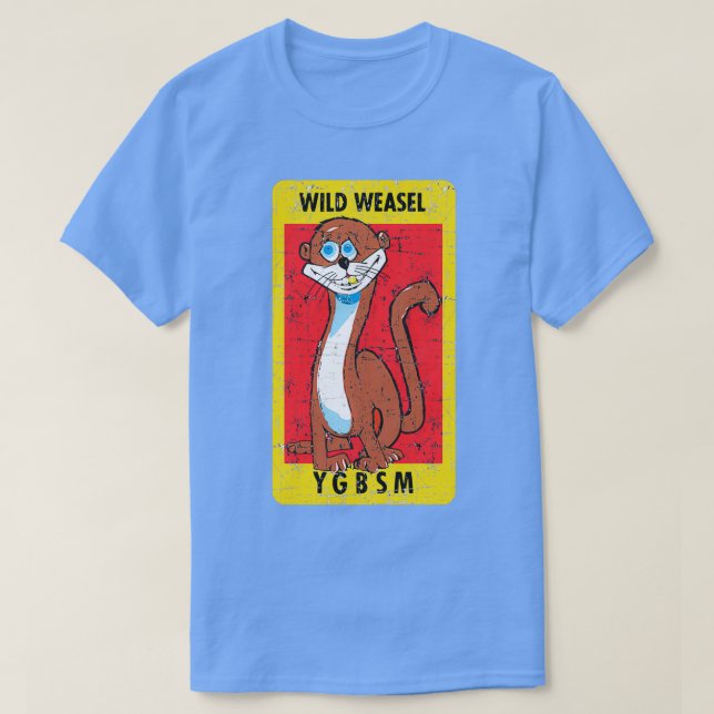 T-shirt Weasel sauvage YGBSM Grunge Style  (Design devant)