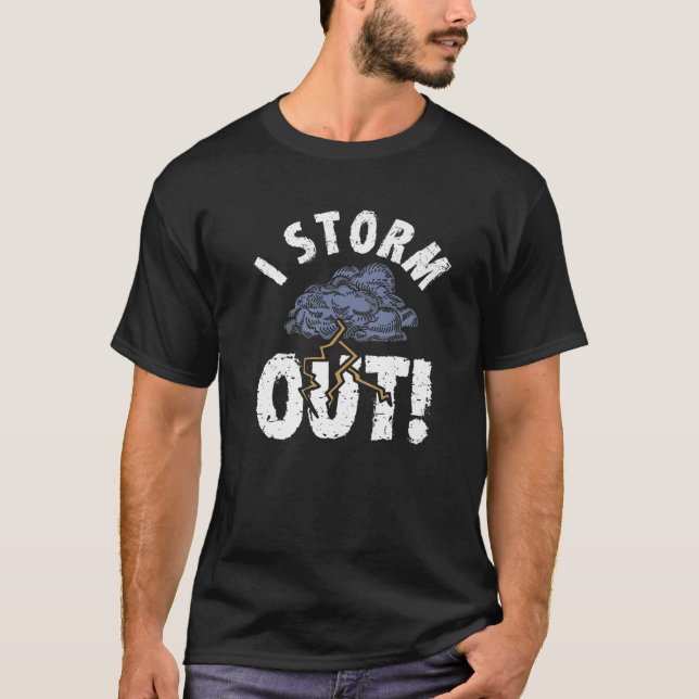 T-shirt Weather Meteorologist Funny Cloud Storm Chaser (Devant)