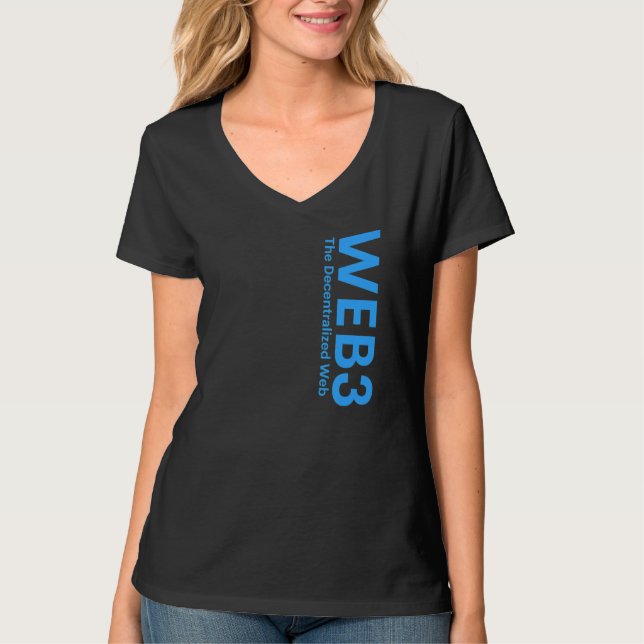 T-shirt WEB3 Crypto Internet3 0 Blockchain NFT DeFi Metave (Devant)