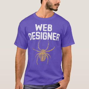 T-shirt Web Designer with Spider