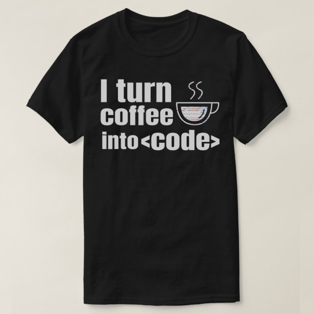 T-shirt Web Developer Site Web Programmer Coder Coffee Lov (Design devant)