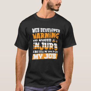 T-shirt Web Developer Site Web Programmeur informatique