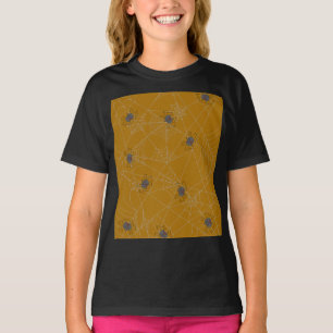 T-shirt Web et citrouilles d'araignées d'Halloween