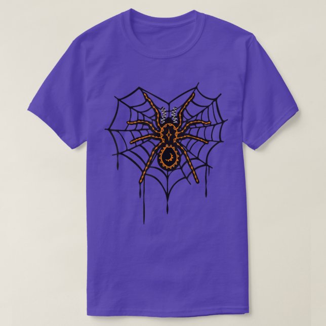 T-shirt Web Spider Halloween Costumes Funny Tarantula Hall (Design devant)