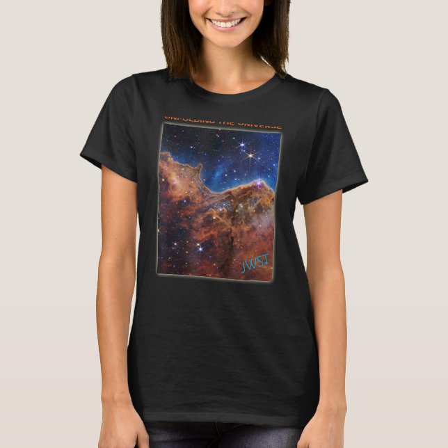 T-shirt Webb Télescope Spatial Nouvelle image Falaises cos (Devant)