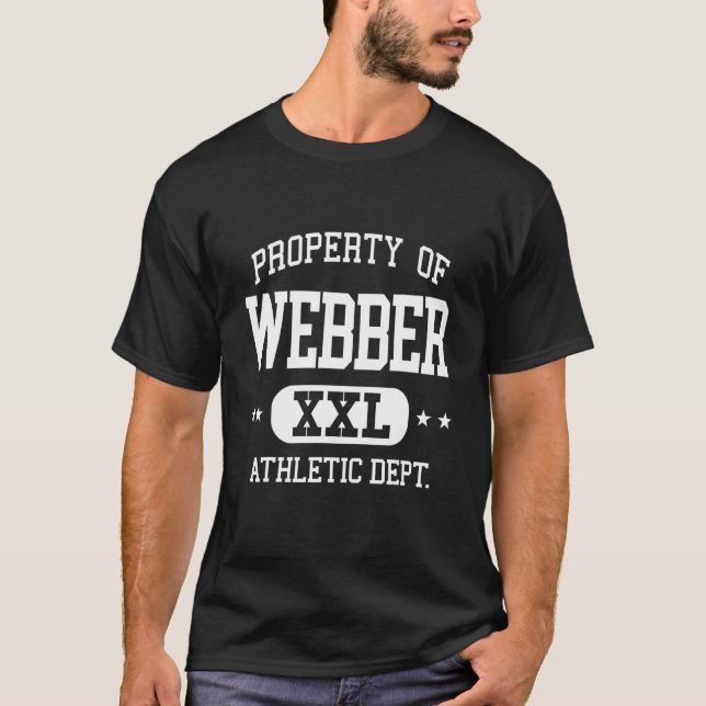 T-shirt Webber Retro Athletic, propriété Département (Devant)