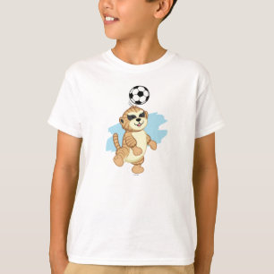 T-shirt Webkinz Meerkat jouant au football