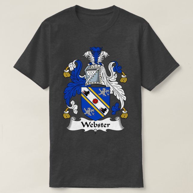 T-shirt Webster Manteau d'armoiries Famille Crest (Design devant)