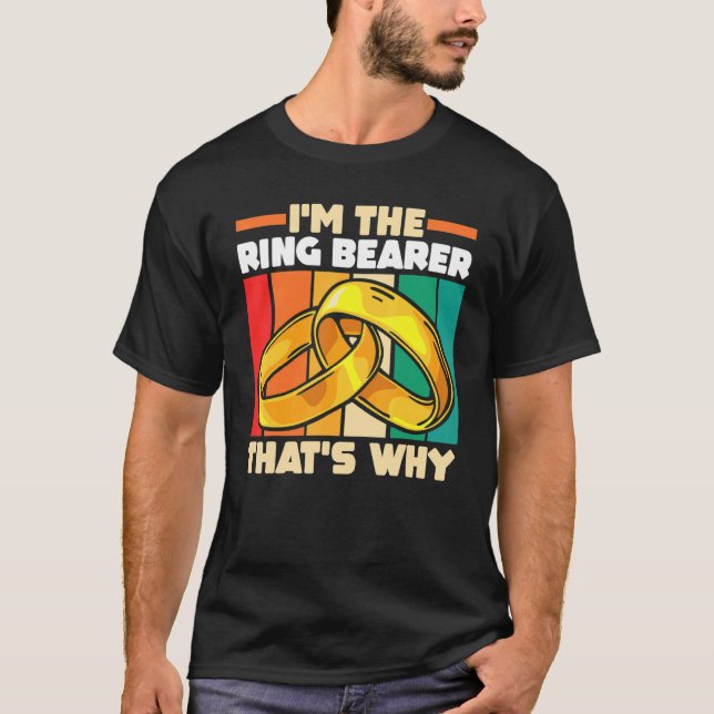 T-shirt Wedding  Marriage Ceremony  I'm The Ring Bearer Th (Devant)