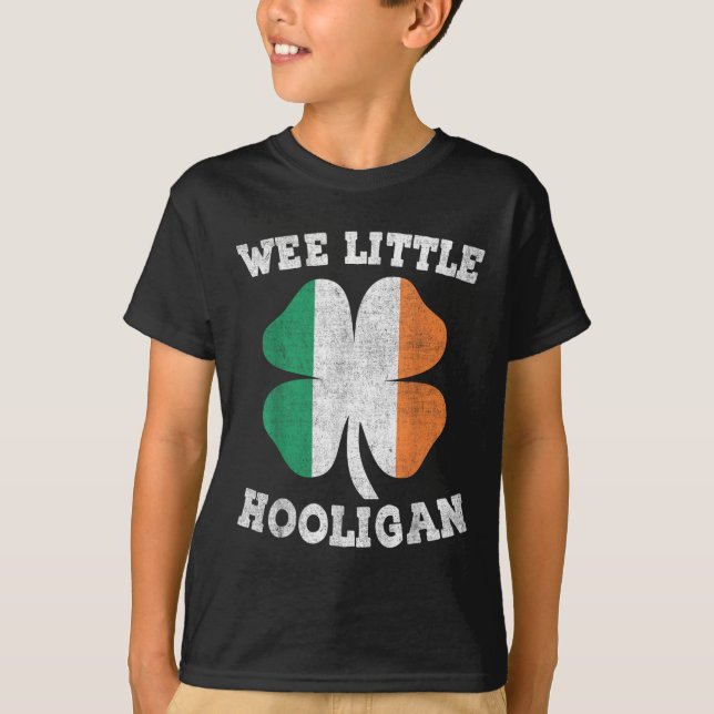 T-shirt Wee Little Hooligan Funny Jour de la Saint Patrick (Devant)