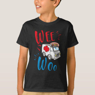 T-shirt WEE WOO AMR EMT AMR Paramedic Ambulance