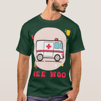 T-shirt Wee Woo Premier répondant Ambulance classique TShi