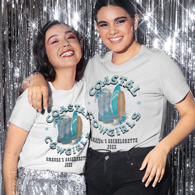 T-shirt Week-end de célibataire de Cowgirls Côtiers Person (Custom Coastal Cowgirls Bachelorette Weekend T-Shirt
)