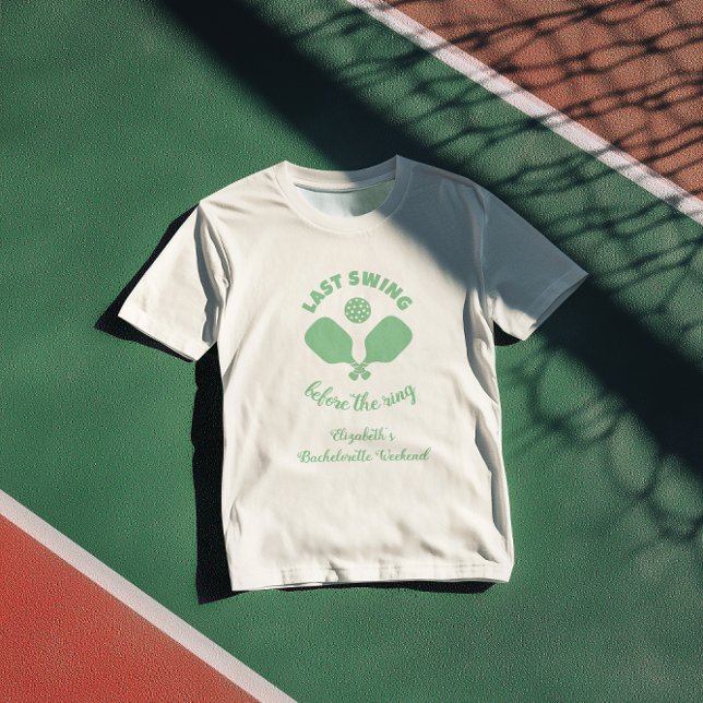 T-shirt Week-end de célibataire de pickleball (Créateur téléchargé)