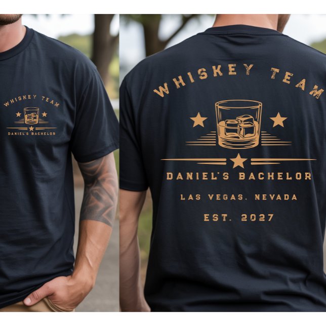 T-shirt Week-end de fête de bachelor sur le thème du whisk (Créateur téléchargé)