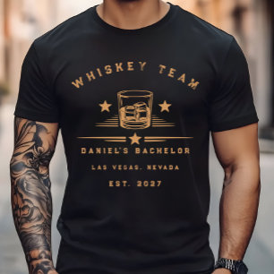 T-shirt Week-end de fête de bachelor sur le thème du whisk