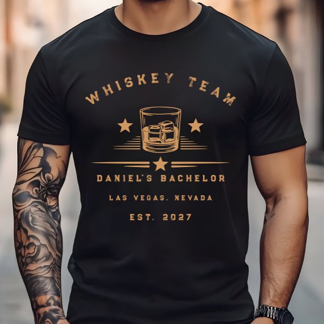 T-shirt Week-end de fête de bachelor sur le thème du whisk (Créateur téléchargé)
