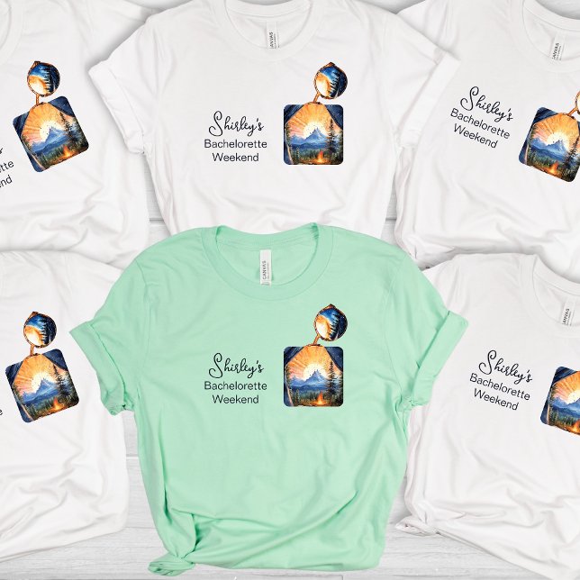 T-shirt Week-end de filles en camping à Camping Track Moun (Créateur téléchargé)